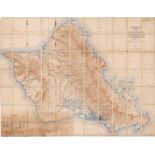 Topographic map of the island of Oa...: and county of Honolulu