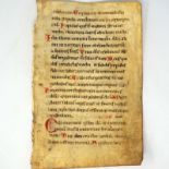 Psalter: Psalm 17-18 Einzelblatt einer lateinischen Handschrift a...