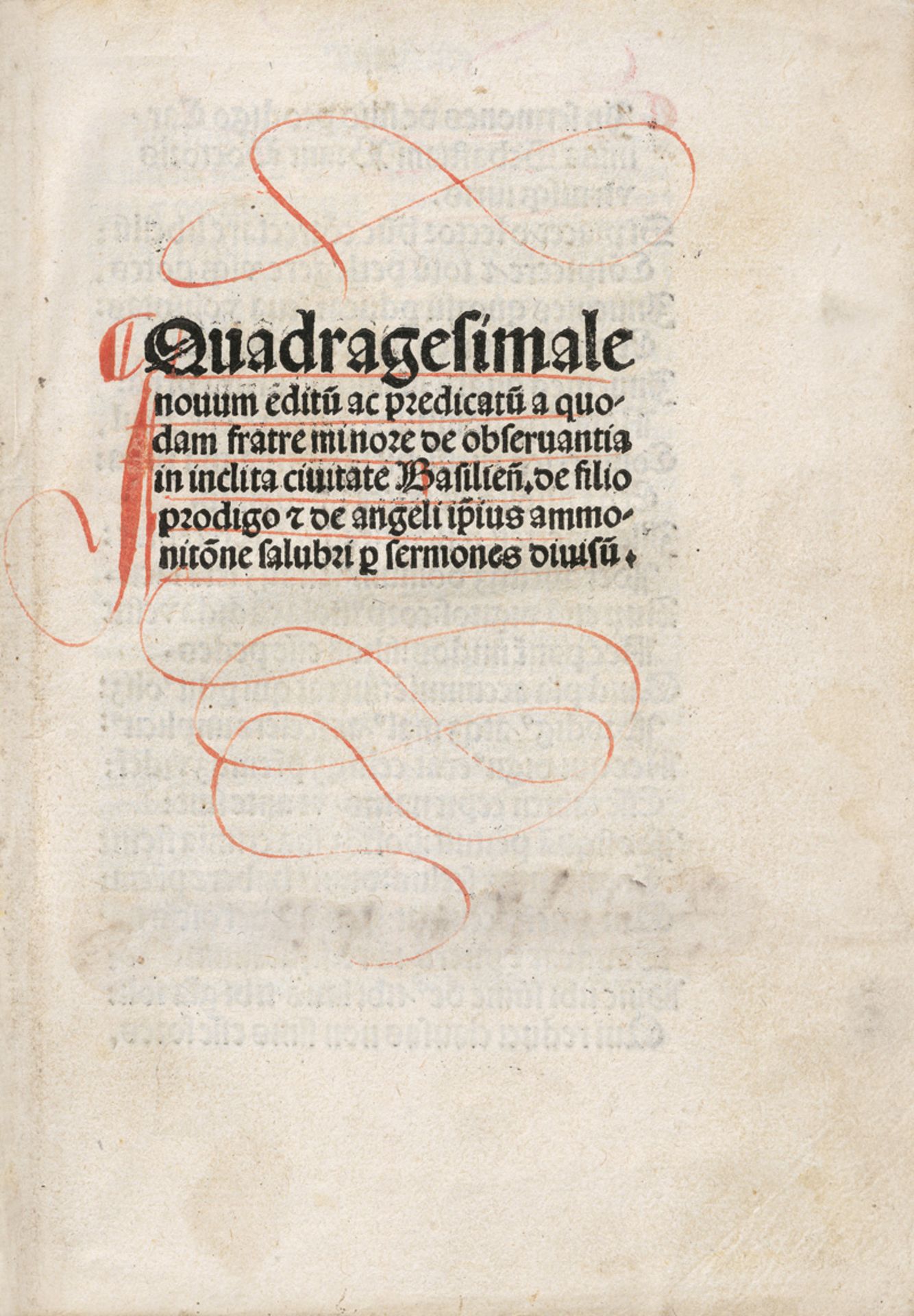 Meder, Johannes: Quadragesimale de filio prodigo. Erste  illustrierte Aus... - Bild 2 aus 5