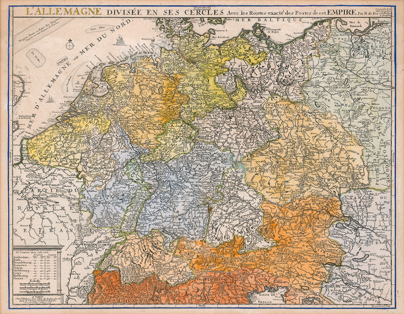 Fer, Nicolas de: L'Allemagne, divisée en ses cercles