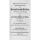 Francklin, William: Bemerkungen auf einer Reise von Bengalen nach Persien