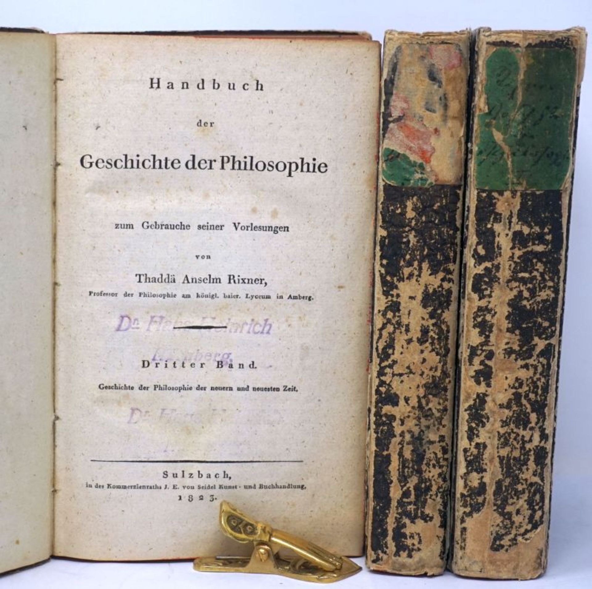 Rixner, Thaddäus Anselm und Feuerba...: Handbuch der Geschichte der Philosophie zum Gebrauche se...