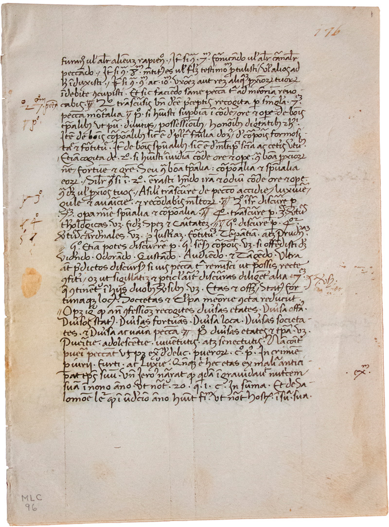 Confessio: Fragment einer lateinischen Handschrift auf Pergament - Image 2 of 2