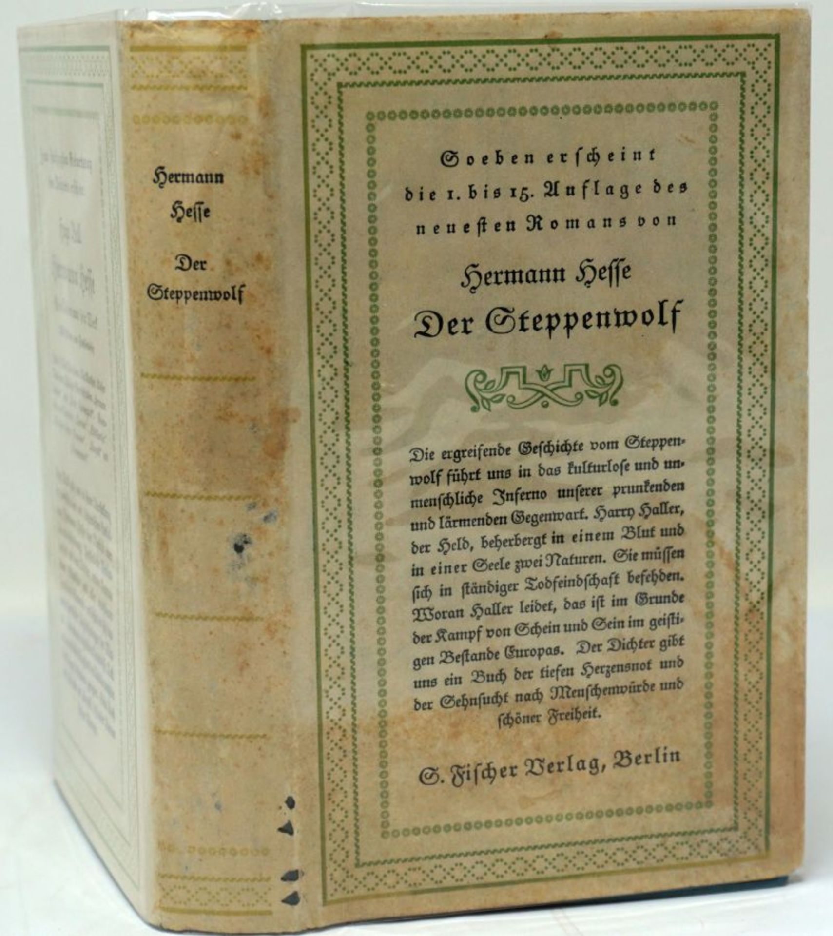 Hesse, Hermann: Der Steppenwolf. EA mit Schutzumschlag