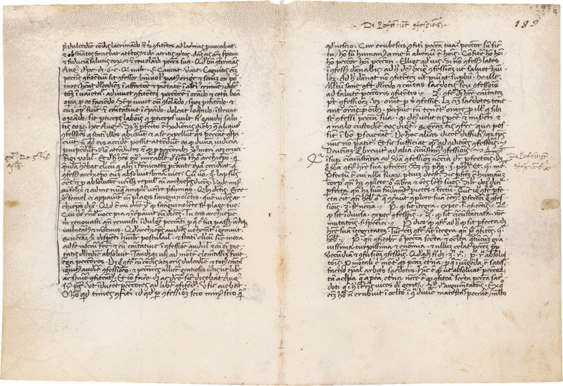 Confessio: Fragment einer lateinischen Handschrift auf Pergament