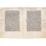 Confessio: Fragment einer lateinischen Handschrift auf Pergament