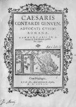 Contardo, Cesar: Commentarii in l. unicam C. si de Momen. possess. fue. a...