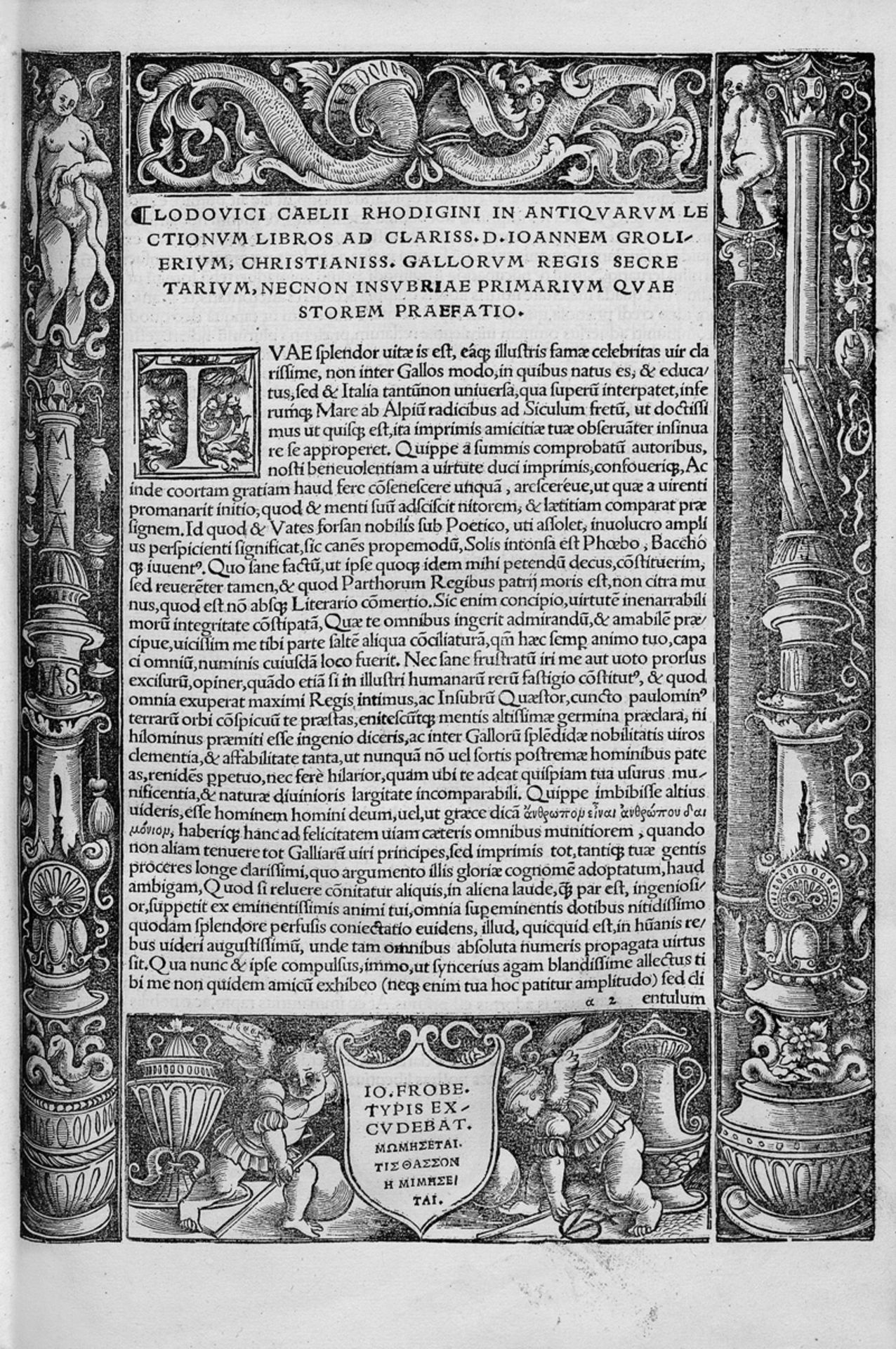 Rhodiginus, Lodovico: Lectionum antiquarum Libri XVI
