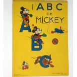 ABC de Mickey, Le: 4 lose illustrierte Blatt