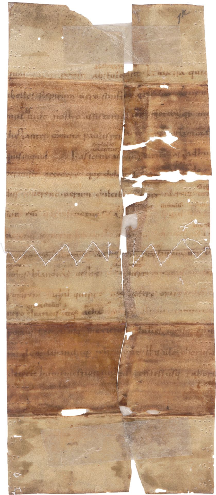 Boethius, Anicius Manlius Severinus: De consolatione philosophiae. Fragment eines Blattes aus...