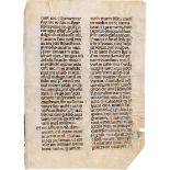 Breviarium: Einzelblatt einer lateinischen Handschrift auf Pergament