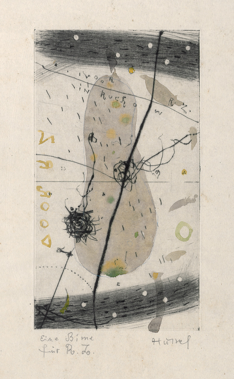 Hussel, Horst: Apfel und Birnen. 4 Kaltnadelradierungen, (3 signiert)