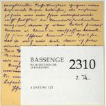 Boy-Ed, Ida: Briefkarte 1897 + Beigabe