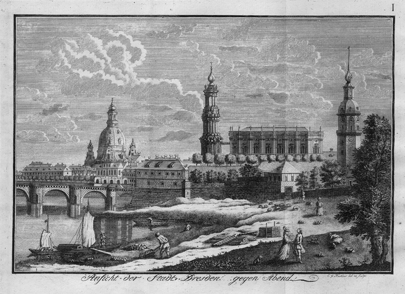 Weinart, Benjamin Gottfried: Topographische Geschichte der Stadt Dresden - Image 2 of 2