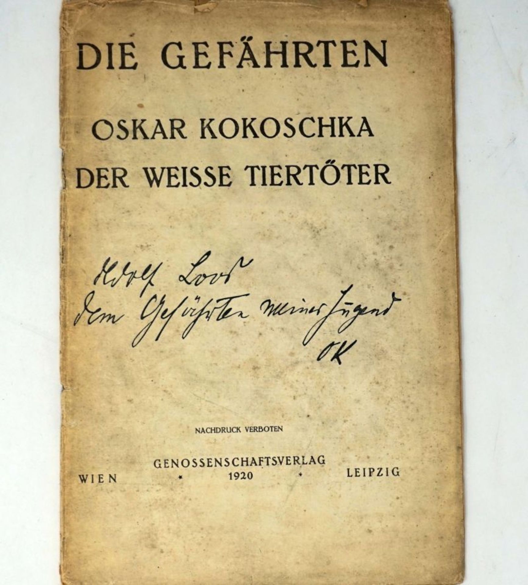 Kokoschka, Oskar: Der weisse Tiertöter