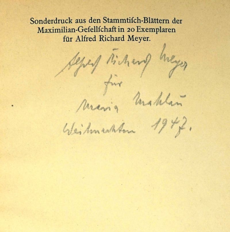 Meyer, Alfred Richard: Ossians letztes Lied