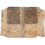 Chrysostomus, Johannes: Mitteldeutsche Handschrift auf Pergament. Fragment eines...