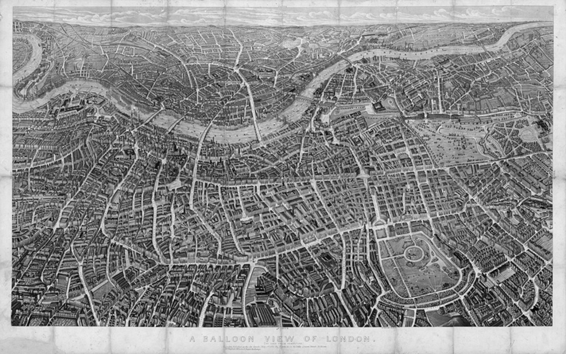 A Balloon View of London: as seen from Hampstead