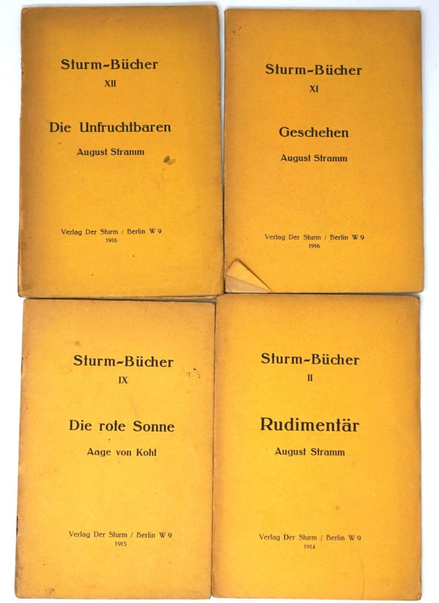 Sturm-Bücher: Nr. II, IX, XI, XII