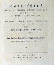 Eichenberg, Philipp Wilhelm - Hrsg.: Hauptschluss der außerordentlichen Reichsdeputation