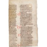 Rituale Romanum: Rituale Romanum. Fragment eines Blattes aus einer latein...