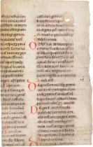 Rituale Romanum: Rituale Romanum. Fragment eines Blattes aus einer latein...