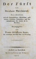 Machiavelli, Niccolò: Regierungskunst eines Fürsten. Zweite Ausgabe