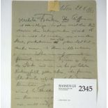 Schnitzler, Arthur: Brief 1924
