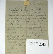 Schnitzler, Arthur: Brief 1924