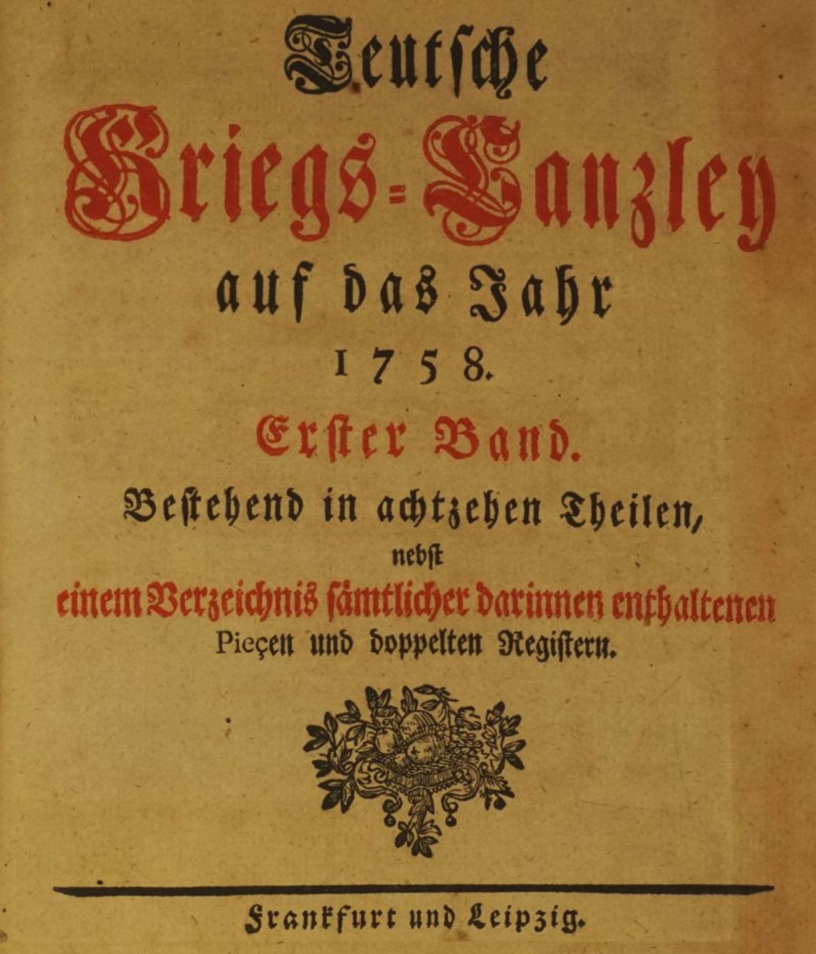 Teutsche Kriegs-Canzley: Teutsche Kriegs-Canzley