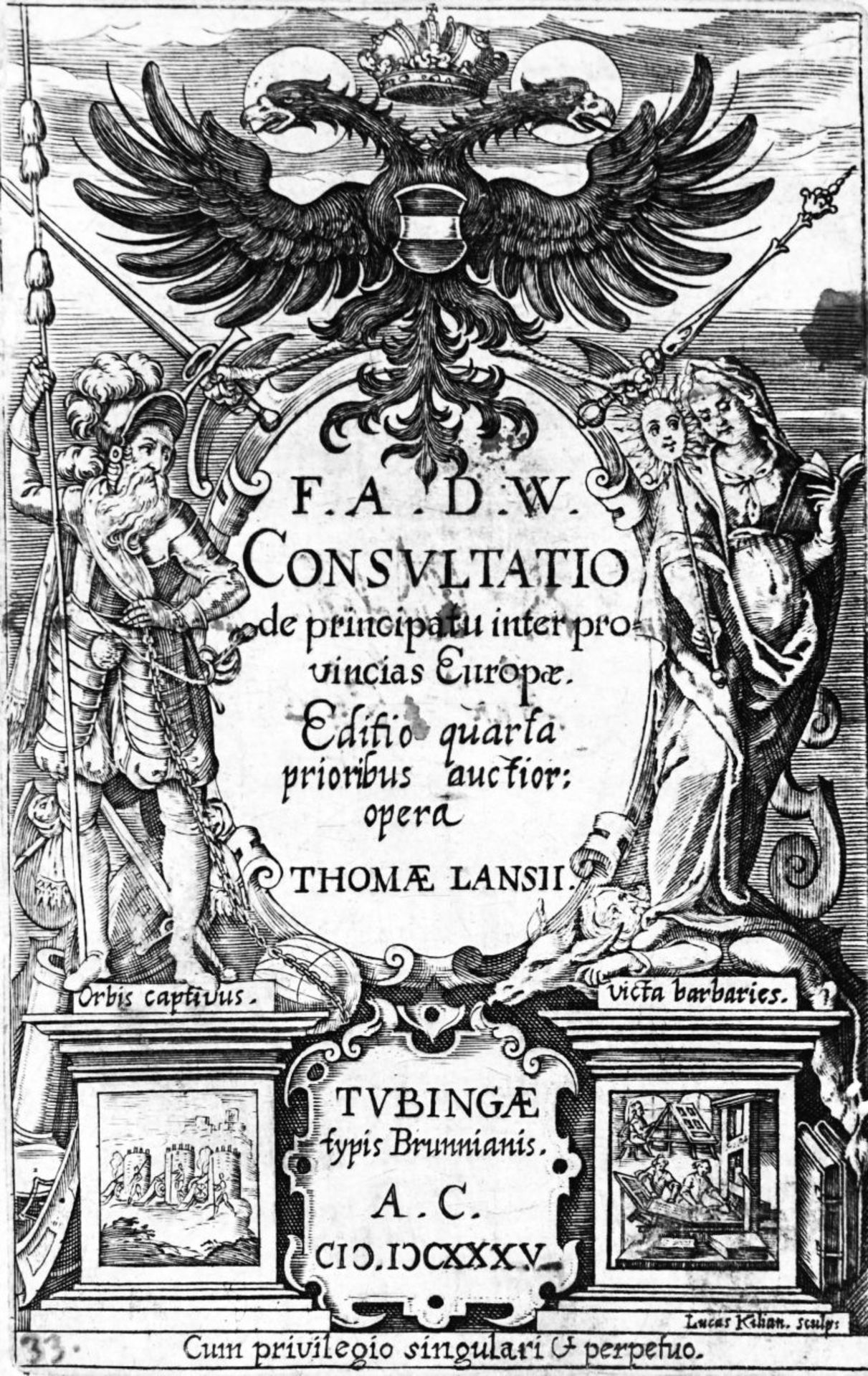 Lansius, Thomas: Consultatio de principatu inter provincias Europae