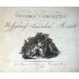 Mozart, Wolfgang Amadeus: Oeuvres Complettes. VII Sonates pour le Pianoforte.