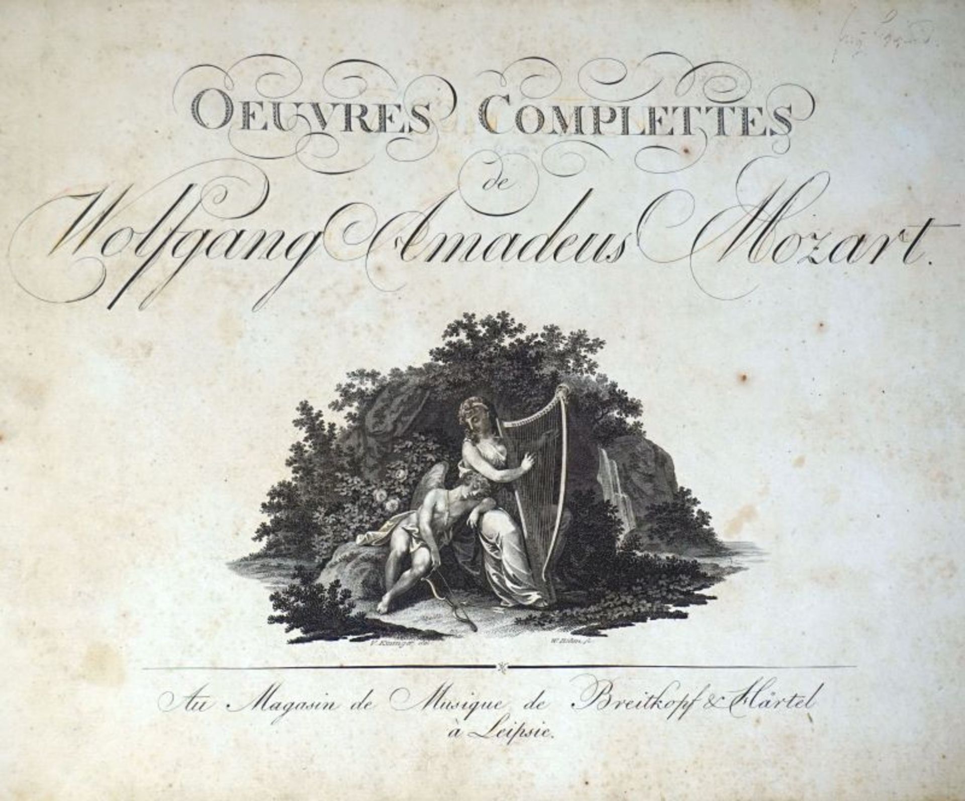 Mozart, Wolfgang Amadeus: Oeuvres Complettes. VII Sonates pour le Pianoforte.