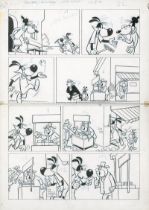 Kauka, Rolf und Comics: Fix und Foxi. 89 Kartons mit Originalentwürfen 