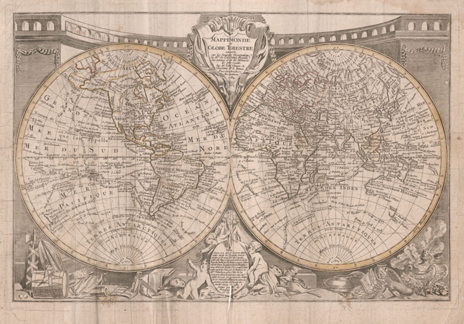 Cluet, Jean Baptiste Louis: Mappemonde ou globe terestre