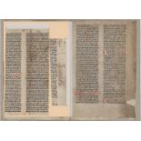 Traditio christiana: Fragment einer Handschrift über christliches Brauchtum