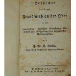 Sachse, F. W. G.: Geschichte der Stadt Frankfurth an der Oder 