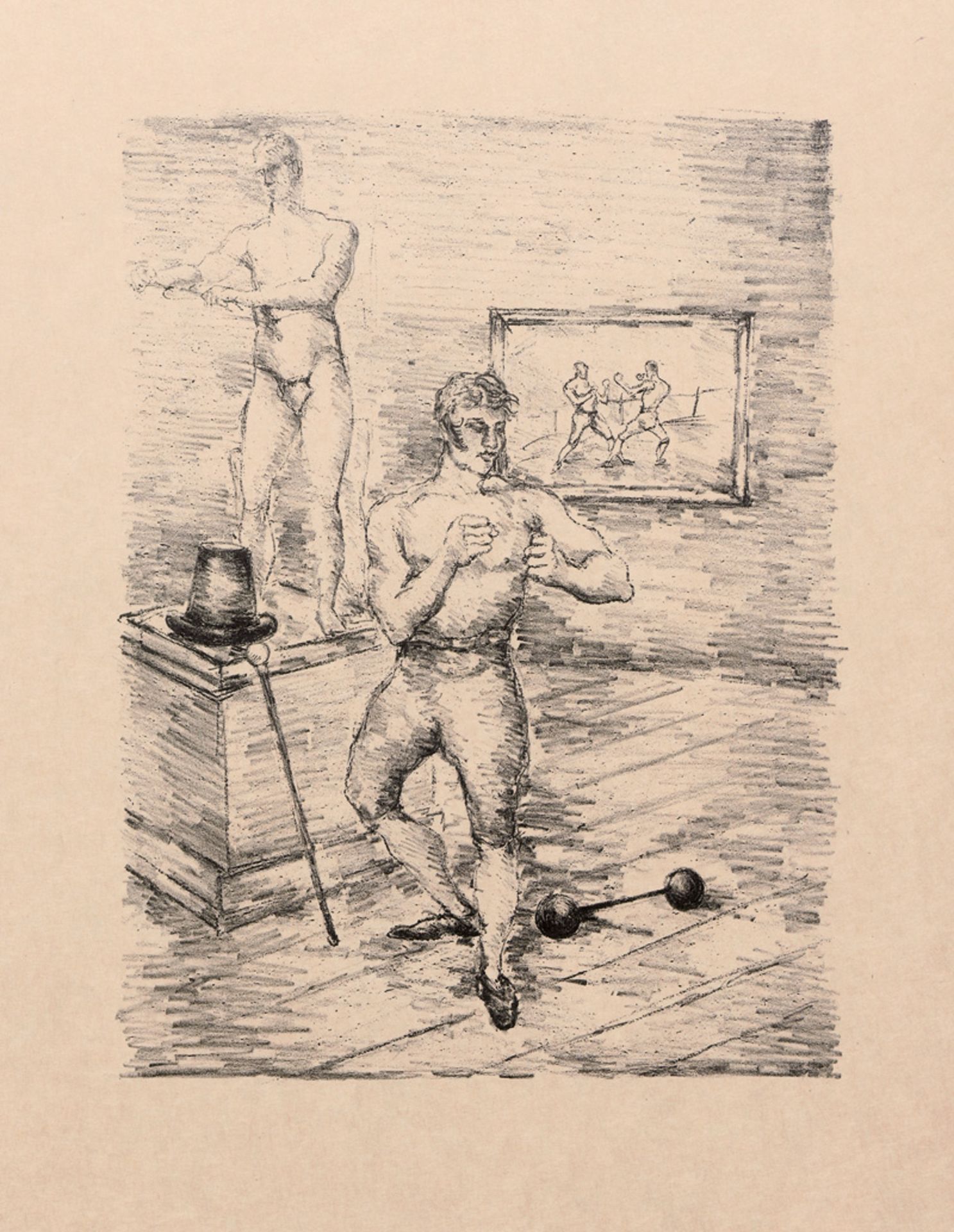 Des Courieres, Edouard und Moreau, ...: Phisiologie de la Boxe - Bild 2 aus 2