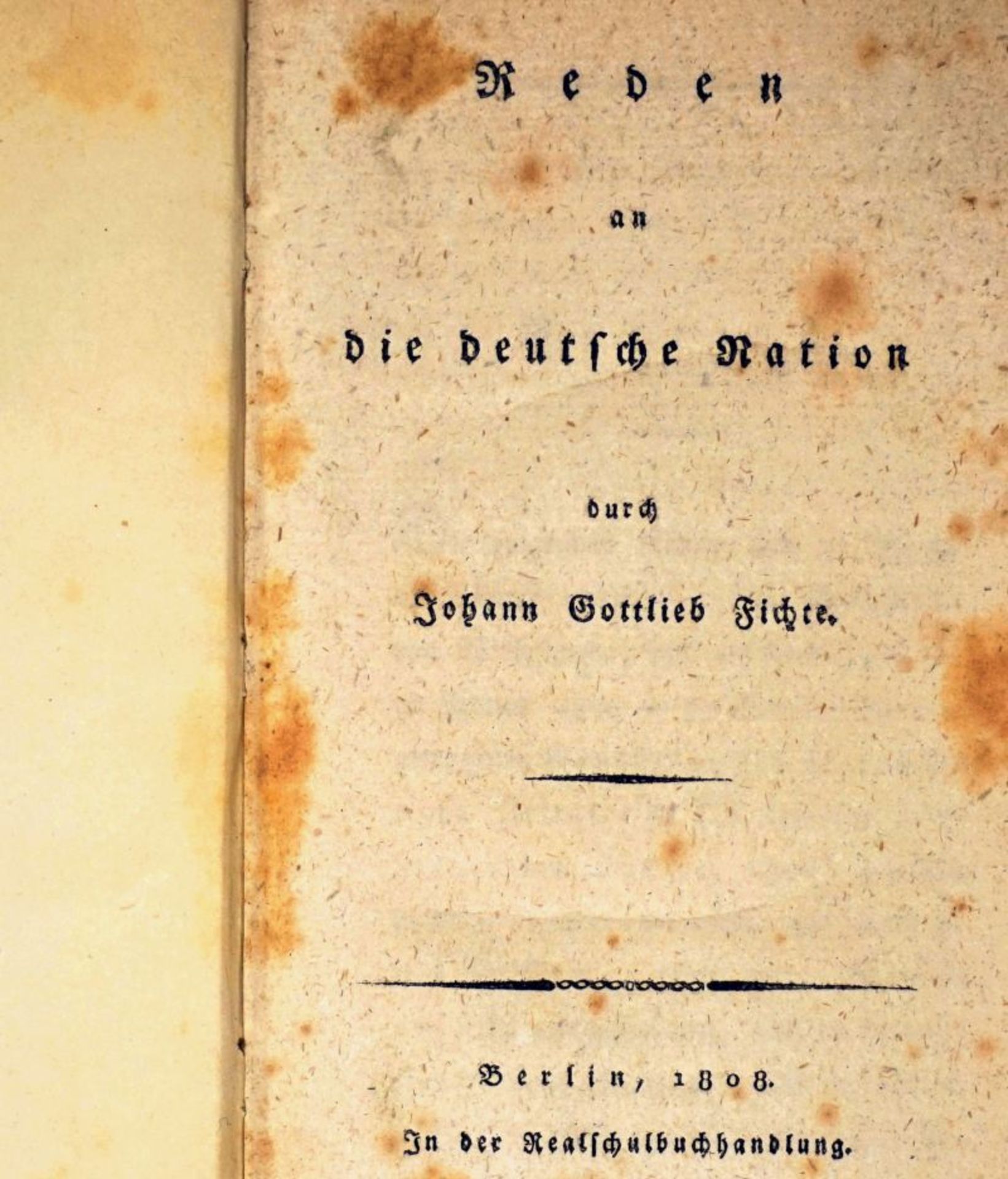 Fichte, Johann Gottlieb: Reden an die deutsche Nation