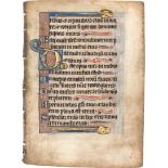 Psalter: Einzelblatt einer hochmittelalterlichen lateinische Hand...
