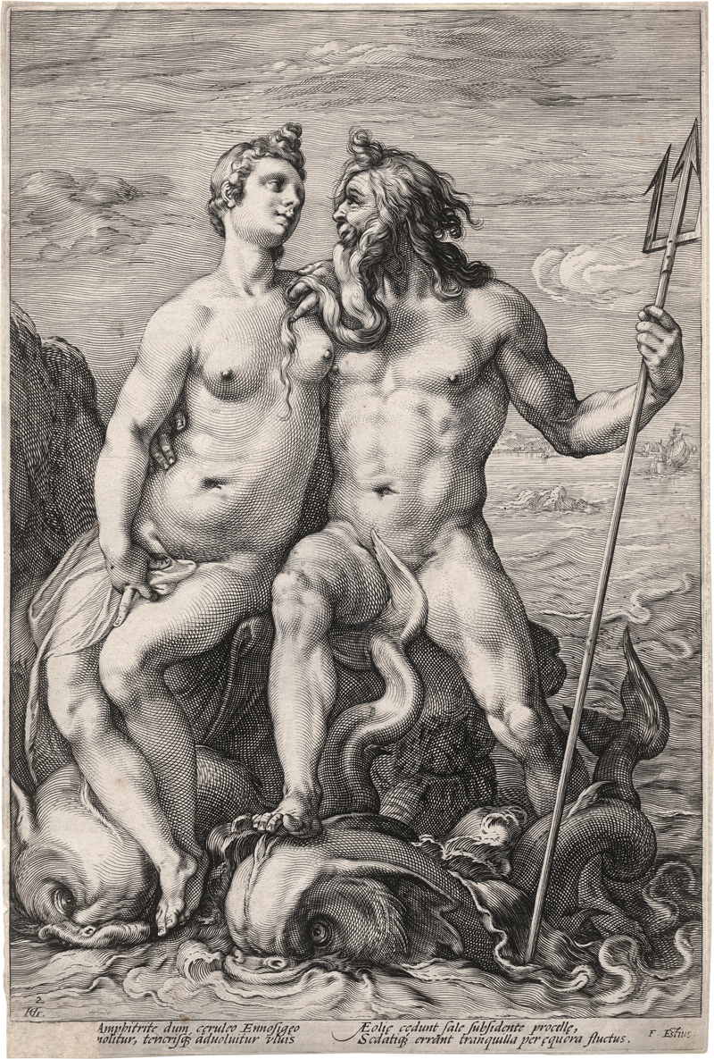 Goltzius, Hendrick: Neptun und Amphitrite