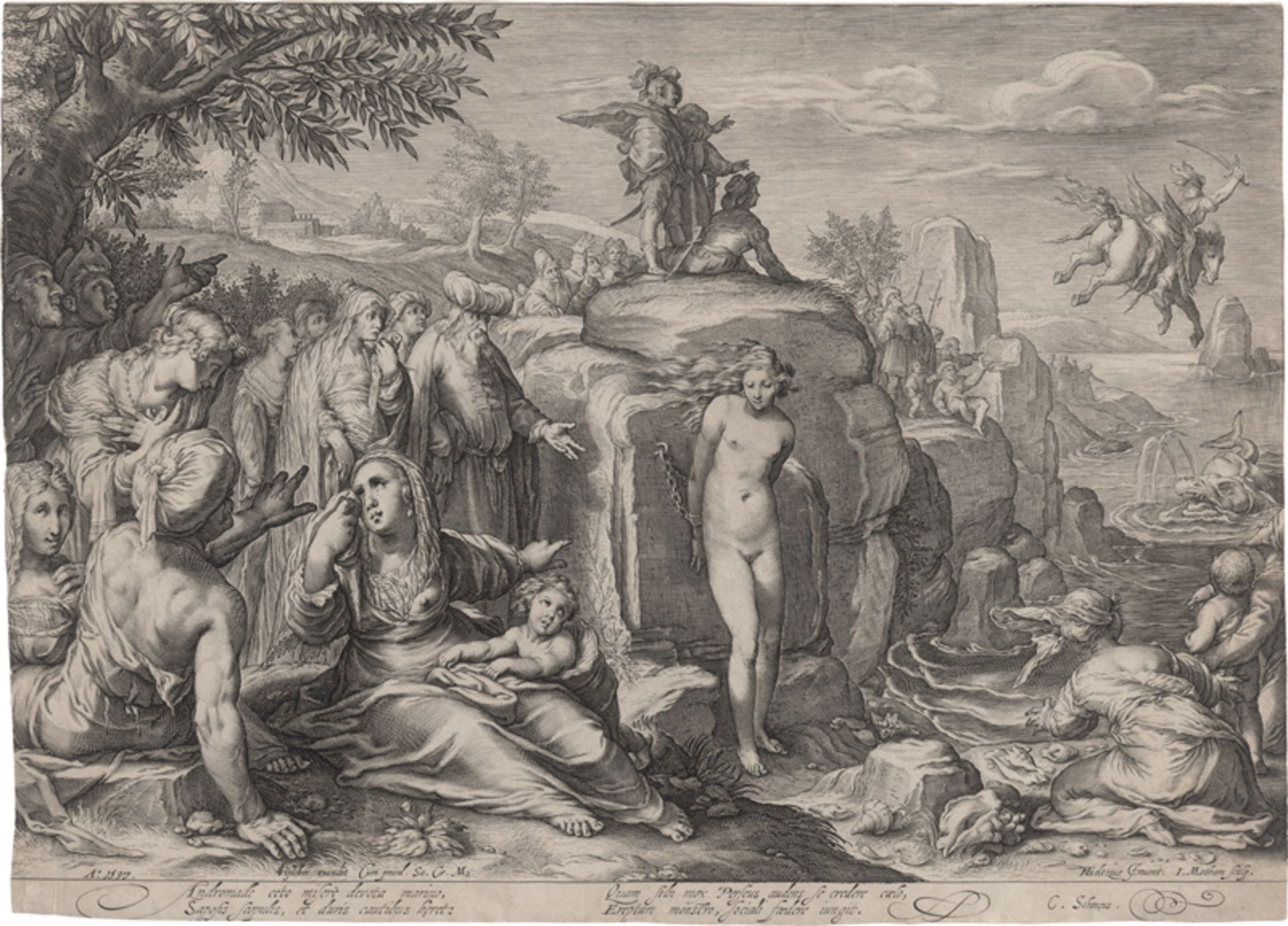 Matham, Jacob: Perseus und Andromeda