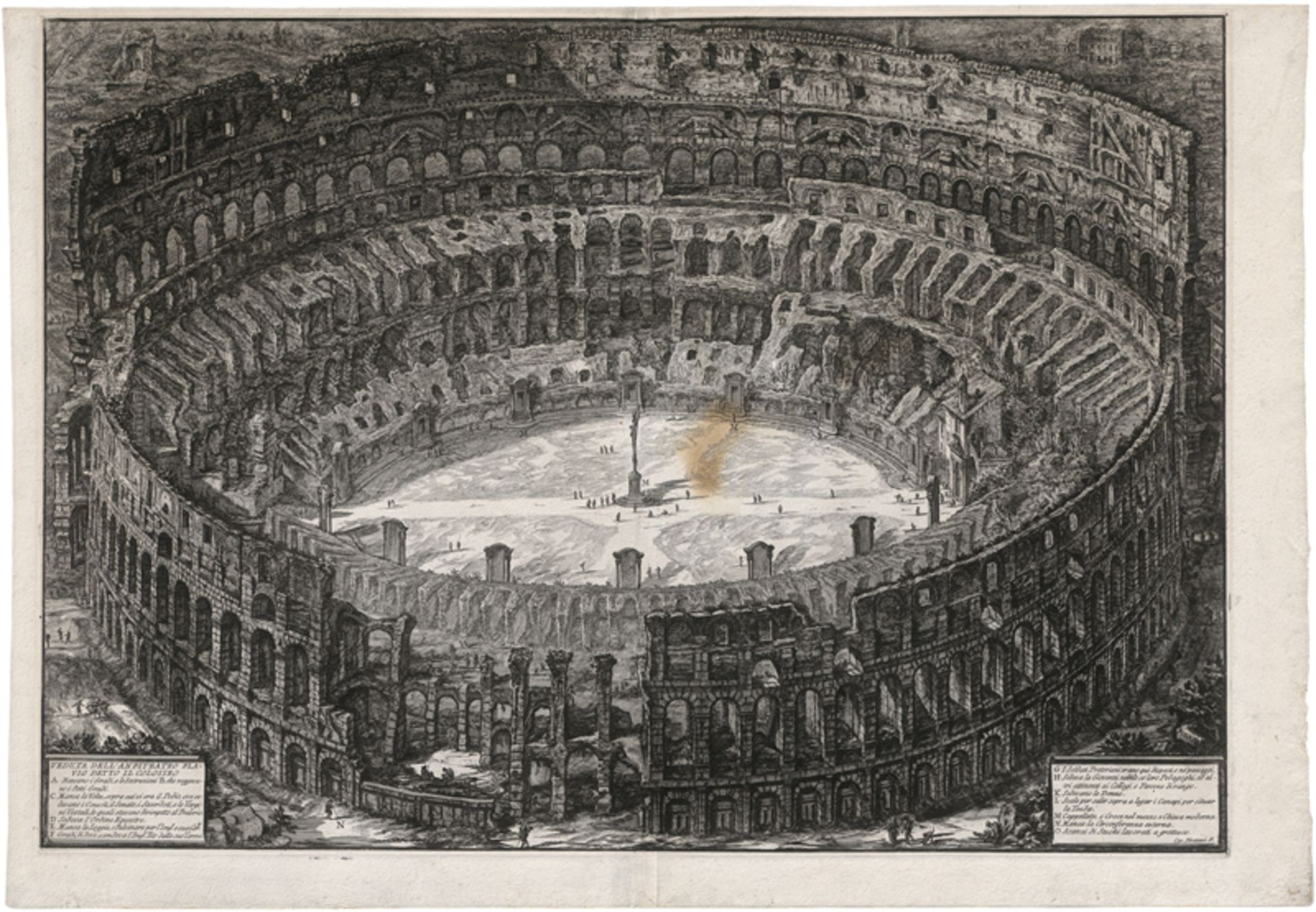 Piranesi, Giovanni Battista: Veduta dell'Anfiteatro Flavio, detto il Colosseo