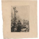 Rembrandt Harmensz. van Rijn: Christus am Kreuze (kleine Platte)