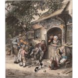 Ploos van Amstel, Cornelis: Der Violinspieler vor einem Gasthaus