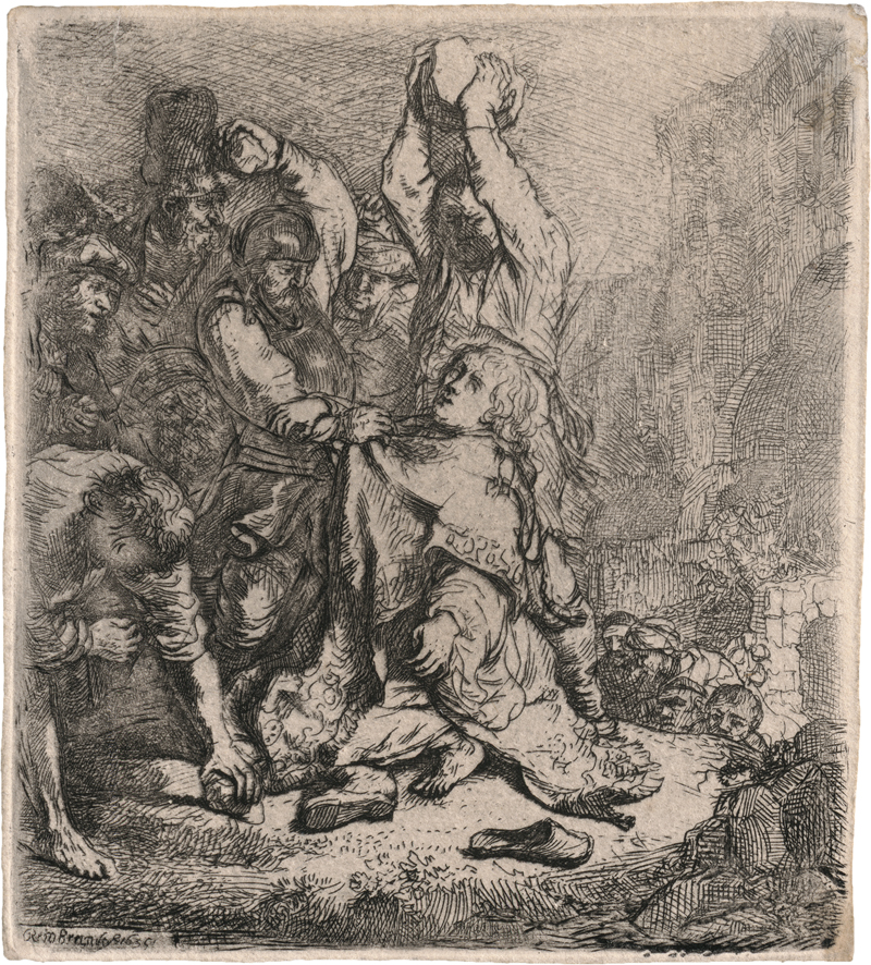 Rembrandt Harmensz. van Rijn: Die Steinigung des hl. Stephanus