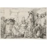 Rembrandt Harmensz. van Rijn: Christus als Knabe zwischen den Schriftgelehrten sitzend