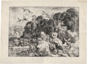 Dietrich, Christian Wilhelm Ernst: Venus mit den Liebesgöttern in einer Landschaft