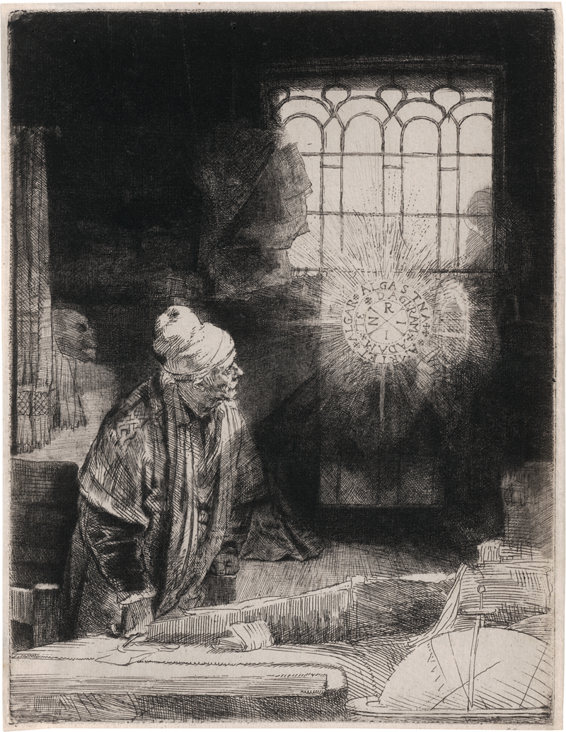 Rembrandt Harmensz. van Rijn: Gelehrter in seiner Stube, genannt: Faust