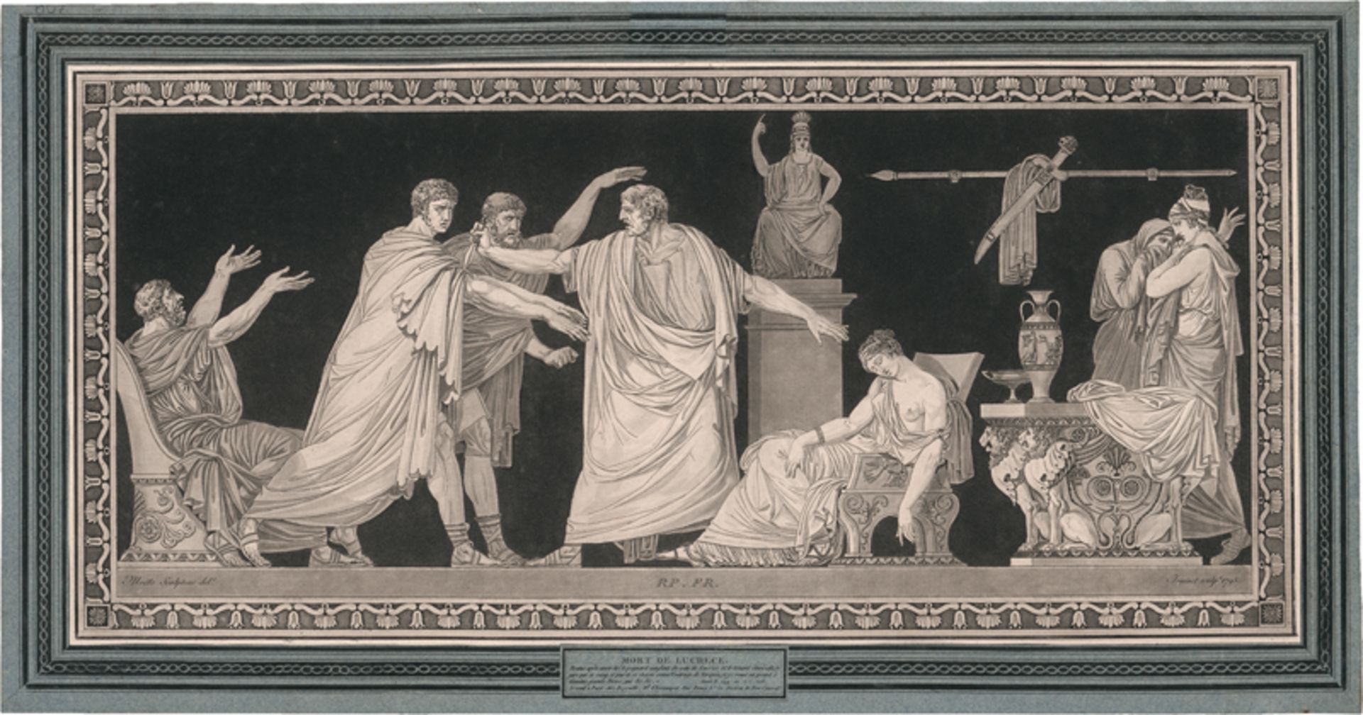 Janinet, Jean-François: Mort de Lucrece (Der Tod der Lucretia)